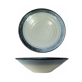 ciotola in ceramica bianco nero azzurro