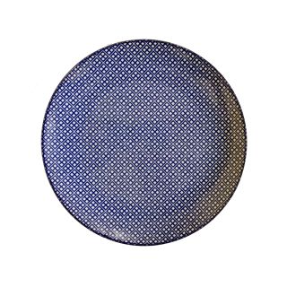 Piatto tondo blu