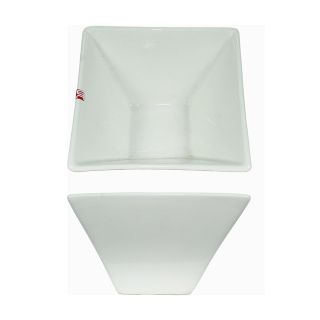 ciotolina in ceramica bianca quadrata