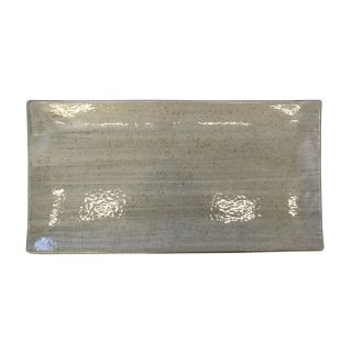 piatto rettangolare in ceramica artigianale