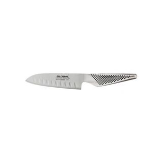 Global GS90 Coltello Santoku con lama alveolata