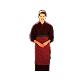 kimono completo bordeaux