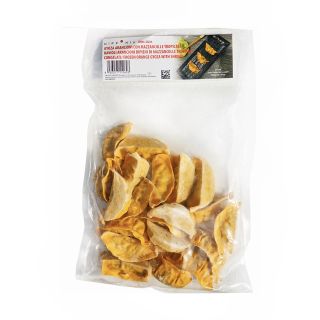 gyoza arancioni gamberi e verdure