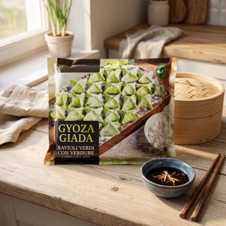 Nipponia Gyoza Giada Surgelati ravioli verdi con verdure