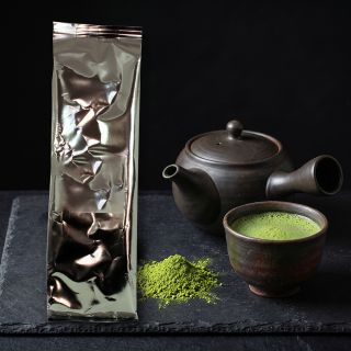 matcha te verde in polvere