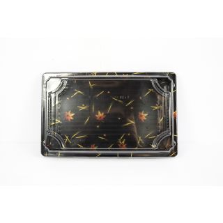 CH003 Scatole sushi take away decorate con foglie d'acero