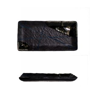 Piatto Lava rettangolare in ceramica