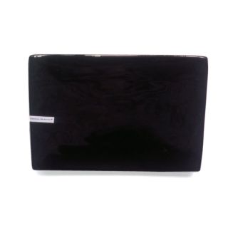 piatto rettangolare in ceramica nera