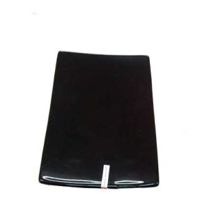 piatto rettangolare in ceramica nera