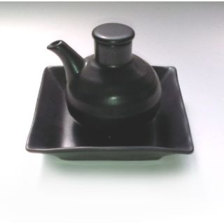 Porta shoyu ceramica nera