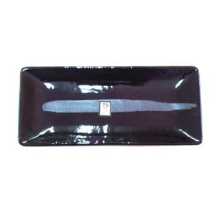 piatto rettangolare nero silver