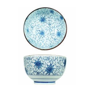 ciotola giapponese in ceramica bianco blu