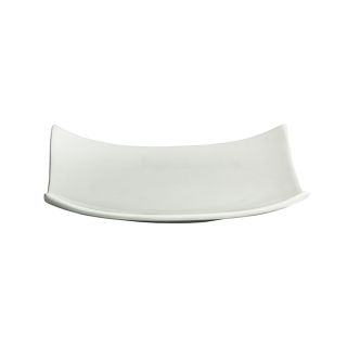 piatto da portata in ceramica bianca