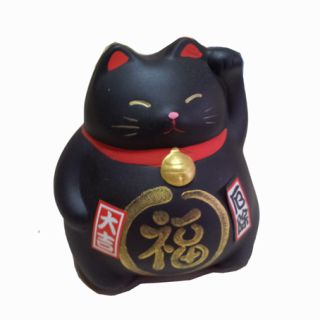 Maneki neko Gattino portasoldi nero