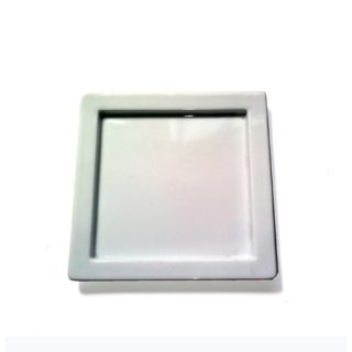 piatto quadrato con bordo in ceramica
