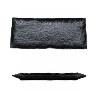 Piatto rettagolare nero 35