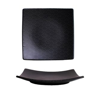 piatto giapponese grigio nero