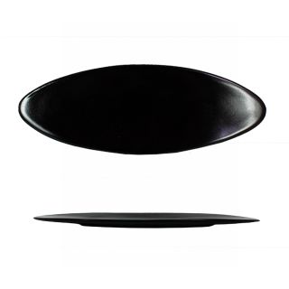 Piatto ellisse nero