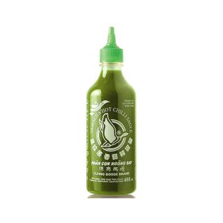 green sriracha verde flying goose
