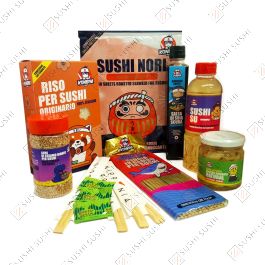 Kit Per Sushi 10 Pezzi Con Stampi Fai Da Te - Include 5 Forme (Cuore, Triangolo, Rotondo, Quadrato Grande E Piccolo) - Utensili Per Sushi, Forchetta E Spatola - Facile Da Pulire, ABS+PP - 3