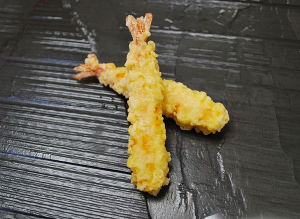 Mazzancolle in tempura